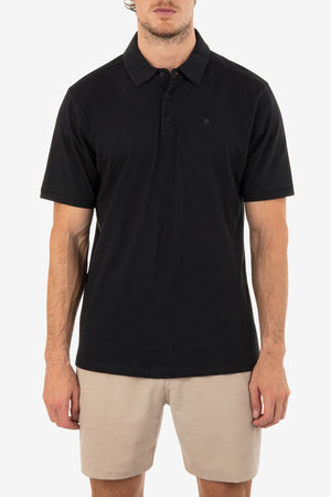 HURLEY H2O-Dri Ace Slub Polo T-Shirt Black Men's Polos Hurley 