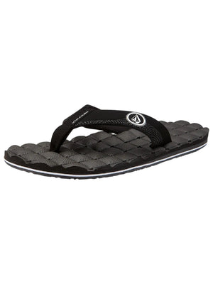 VOLCOM Recliner Sandals Black White Men's Sandals Volcom 