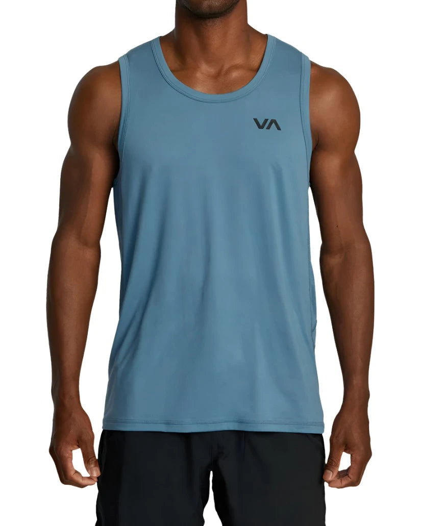 RVCA Sport Vent Tank Top Glacier Men's Tank Tops RVCA 