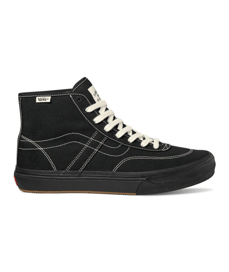 VANS Women's Crockett High Decon Shoes Black/Black/White - Freeride ...