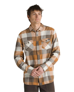 VANS Box Flannel Classic Woven Flannel Shirt Bungee Cord/Corduroy Men's Long Sleeve Button Up Shirts vans 