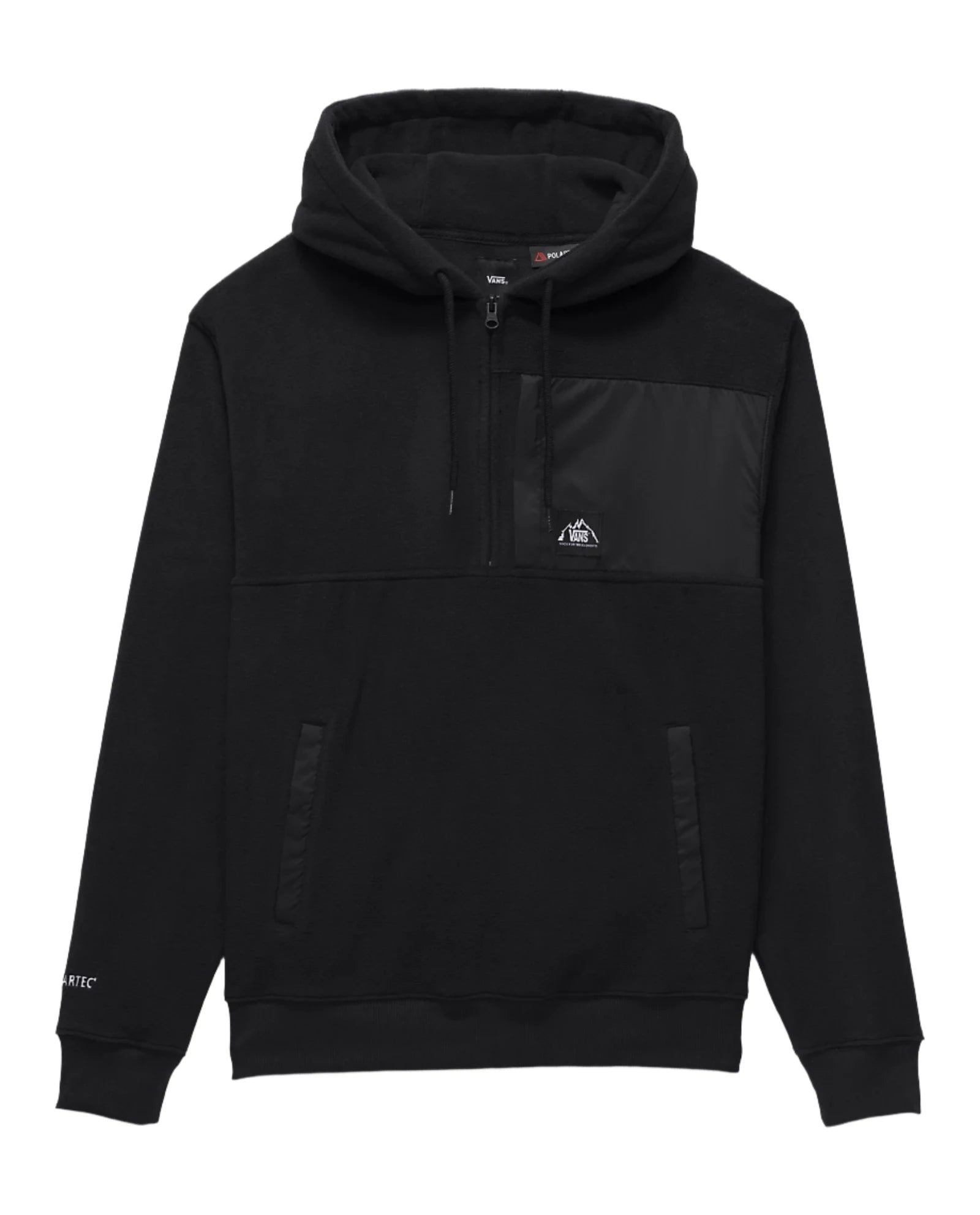 VANS MTE PolarTech Half-Zip Hoodie Black Men's Zip Hoodies Vans 