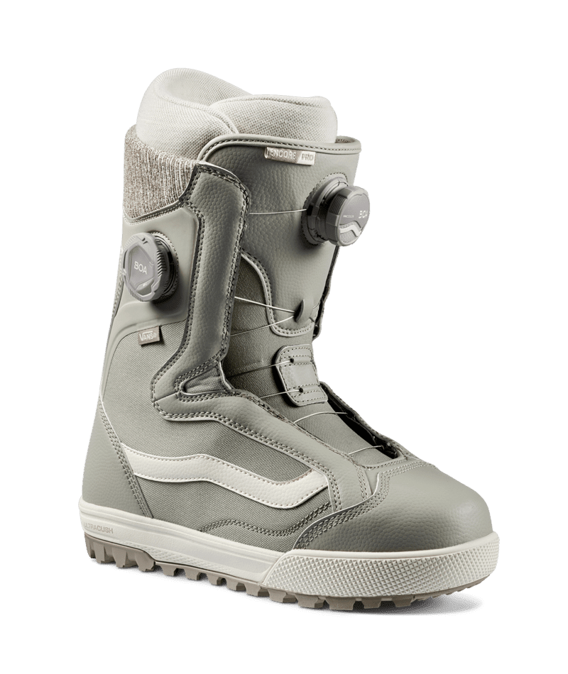 VANS Women's Encore Pro Snowboard Boots Khaki/White 2025 Women's Snowboard Boots Vans 