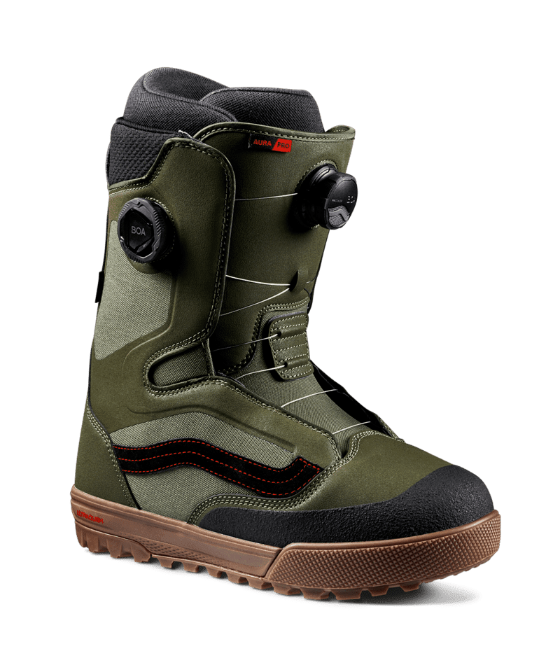 VANS Aura Pro Snowboard Boot Green/Gum 2025 Men's Snowboard Boots Vans 