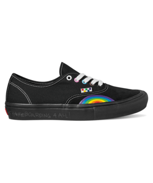 VANS Women s Skate Authentic Shoe Pride Black 6.5