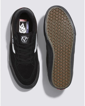 VANS Rowan Shoes Black/Black/White Men's Skate Shoes Vans 