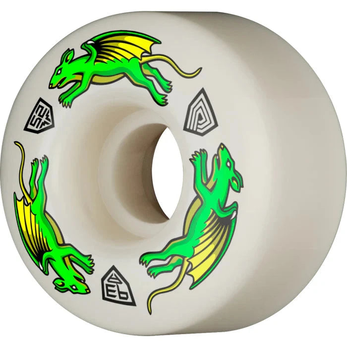 POWELL PERALTA Dragon Formula Nano Rat V4 52mm x 34mm 93A Skateboard Wheels Skateboard Wheels Powell Peralta 