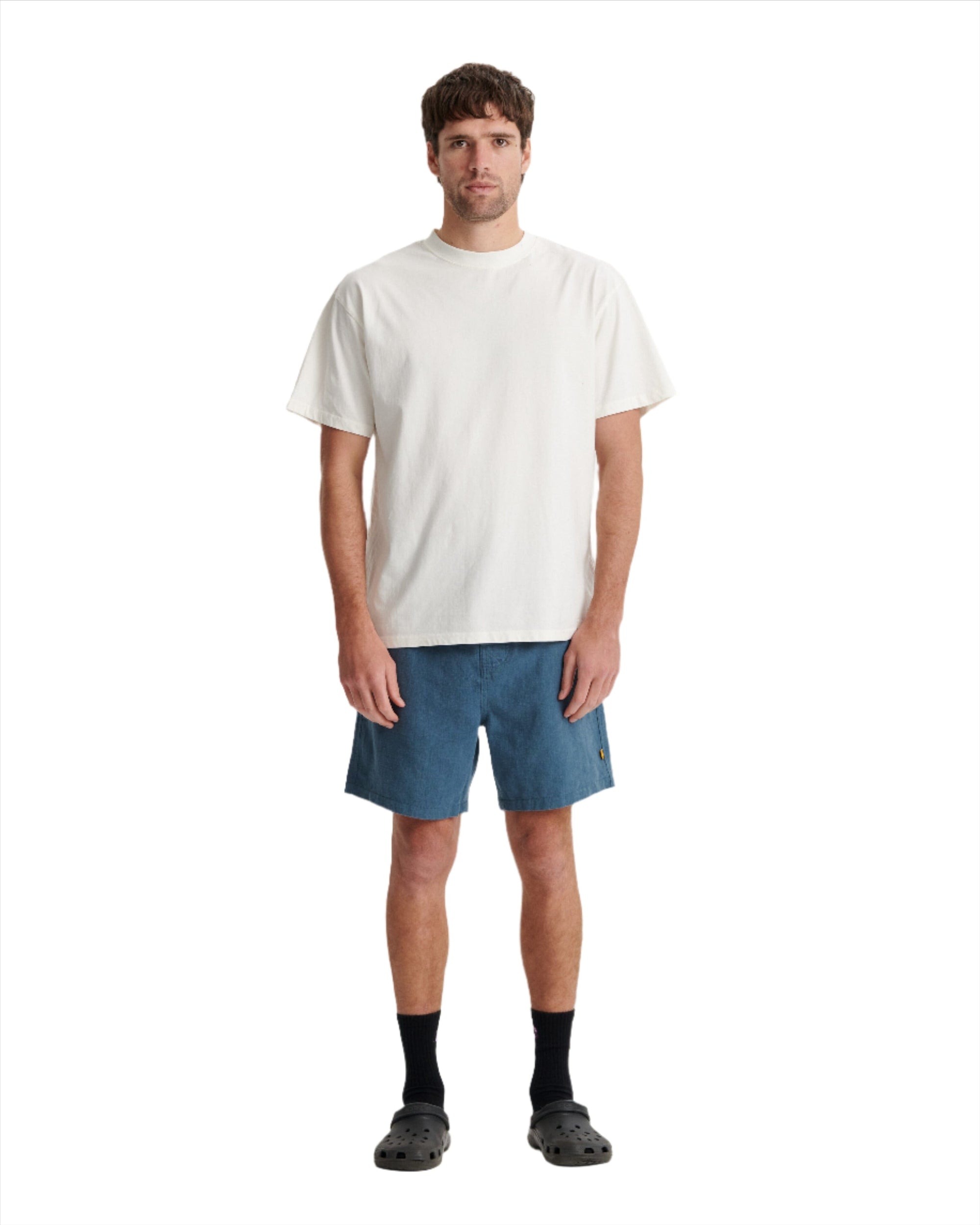 CRITICAL SLIDE Cruiser Linen Shirts Azure Men's Walkshorts The Critical Slide Society 