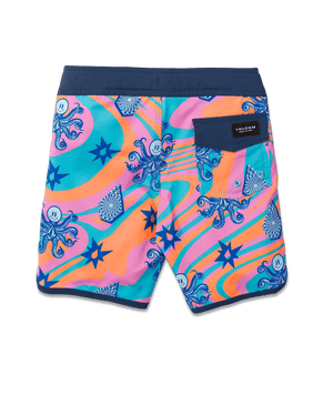 VOLCOM Boy's Octoparty Scallop Mod-Tech Boardshort Multi Boy's Boardshorts Volcom 