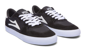 LAKAI York Shoes Black/White Suede Men's Skate Shoes Lakai 