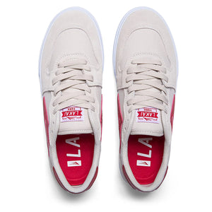 LAKAI York Shoes White/Red Suede Men's Skate Shoes Lakai 