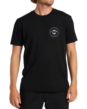 BILLABONG Rotor Diamond Short Sleeve T-Shirt Black Men's Short Sleeve T-Shirts Billabong 