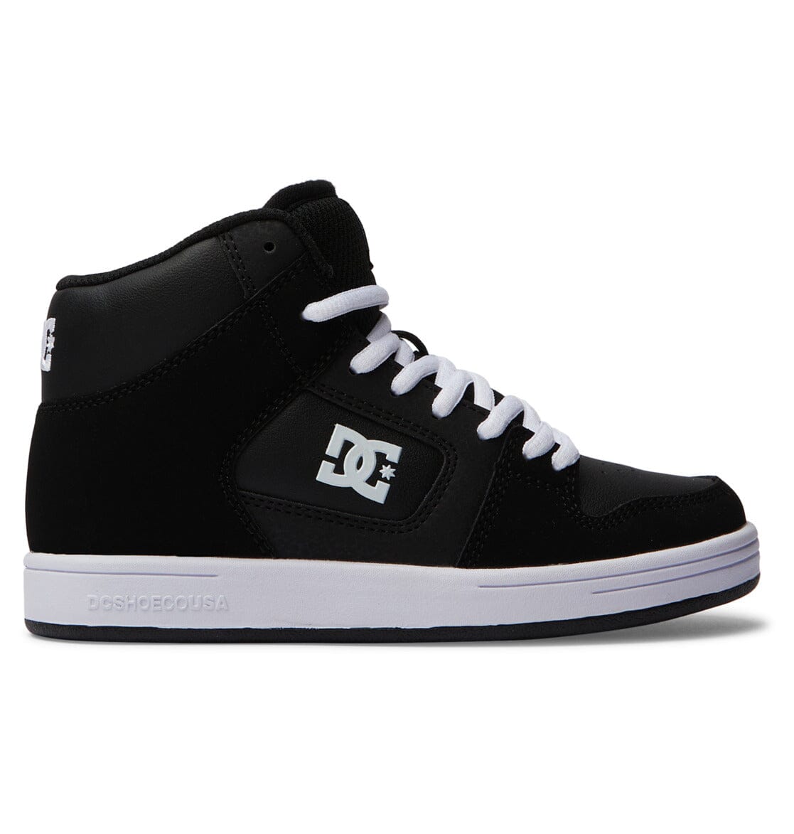 DC Youth Manteca 4 Hi Shoes Black Black White Freeride Boardshop