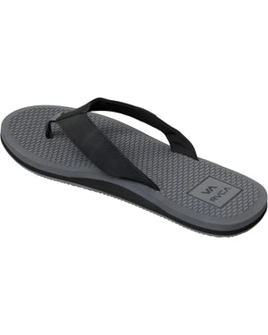 RVCA Sandbar Flip Flop Sandals Charcoal Men's Sandals RVCA 