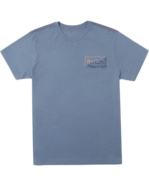 RVCA Sharp Split T-Shirt Industrial Blue Men's Short Sleeve T-Shirts RVCA 