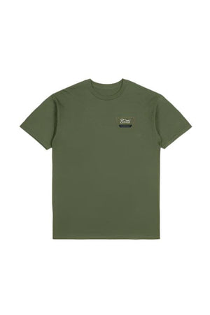 BRIXTON Linwood T-Shirt Ivy Green/Tobacco Brown/Ivory Men's Short Sleeve T-Shirts Brixton 