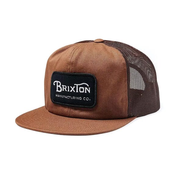 BRIXTON Grade HP Trucker Hat Brown/Brown Men's Hats Brixton 