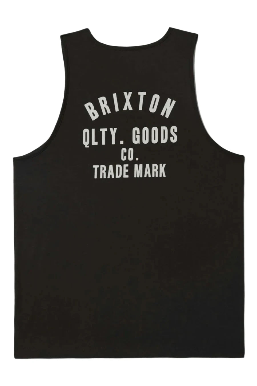 BRIXTON Woodburn Tank Washed Black/White/White Men's Tank Tops Brixton 