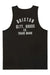 BRIXTON Woodburn Tank Washed Black/White/White Men's Tank Tops Brixton 