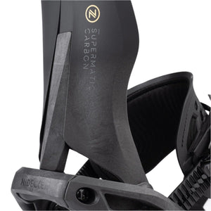 NIDECKER Carbon Supermatic Snowboard Binding Black 2025 Men's Snowboard Bindings Nidecker 