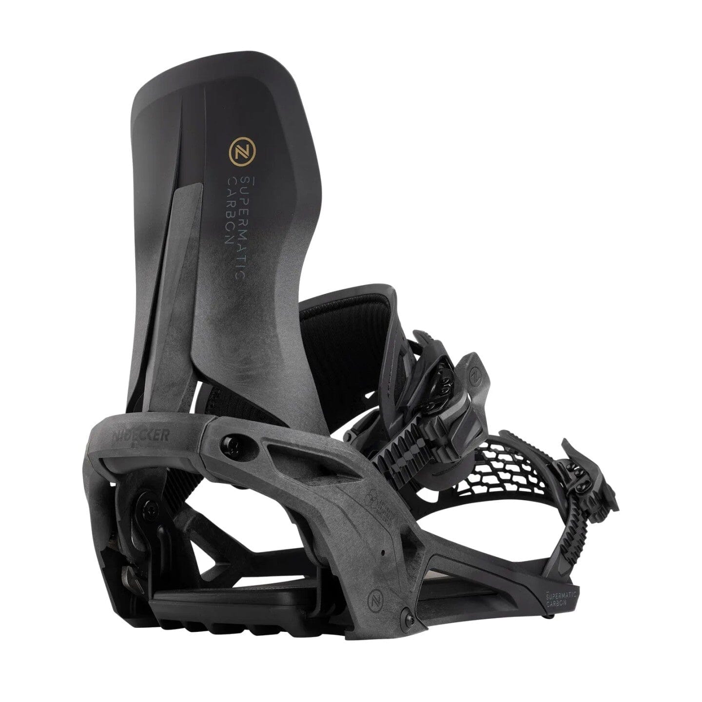 NIDECKER Carbon Supermatic Snowboard Binding Black 2025 Men's Snowboard Bindings Nidecker 