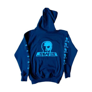 SKULL SKATES Skull Logo Pullover Hoodie Deep Sea Men's Pullover Hoodies Skull Skates 