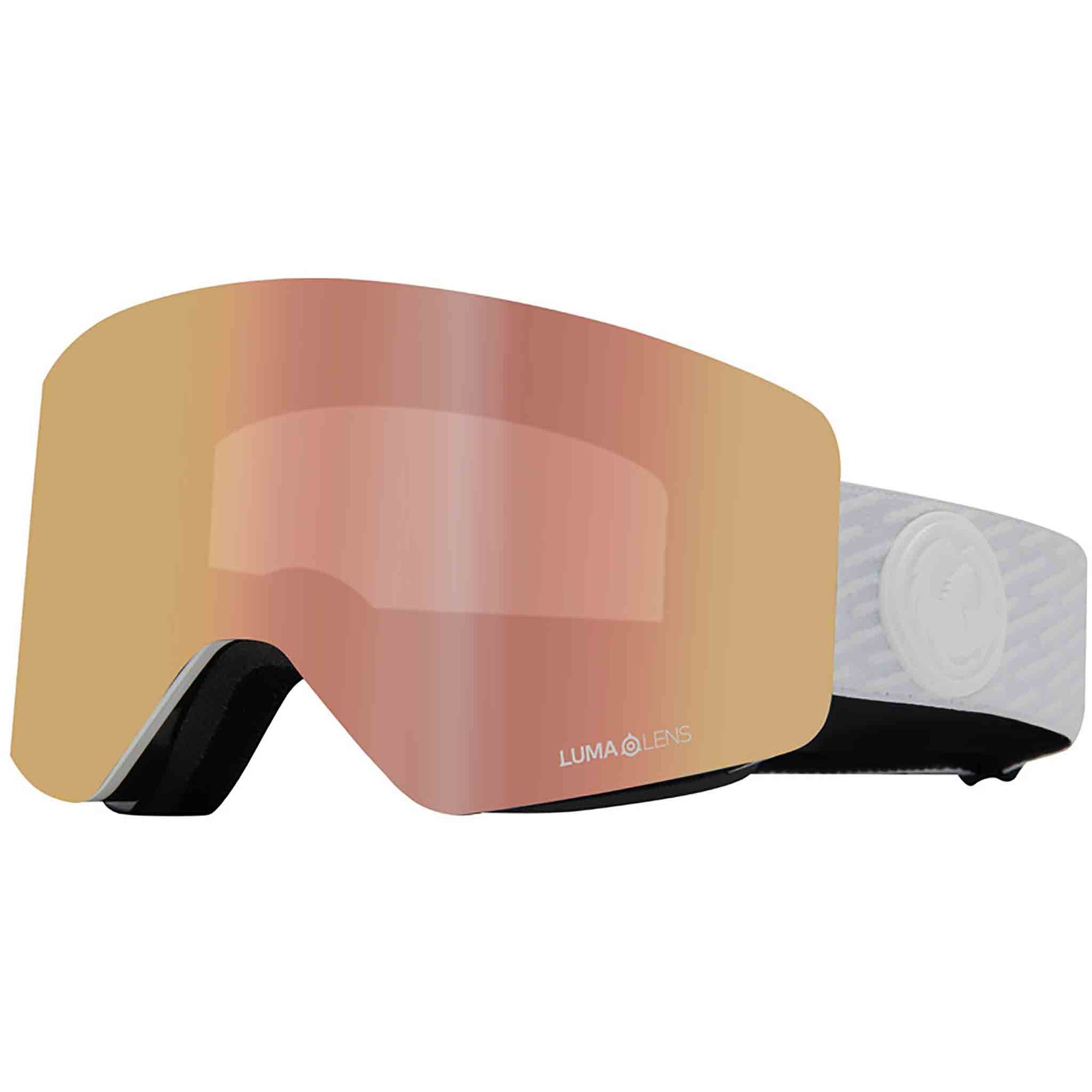 DRAGON R1 OTG Alpina - Lumalens Rose Gold Ion + Lumalens Amber Snow Goggle Snow Goggles Dragon 