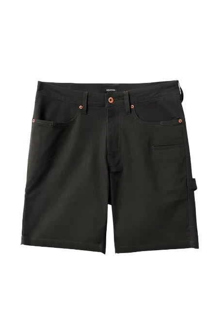 BRIXTON Builders Carpenter Short Washed Black Men's Walkshorts Brixton 