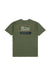 BRIXTON Linwood T-Shirt Ivy Green/Tobacco Brown/Ivory Men's Short Sleeve T-Shirts Brixton 