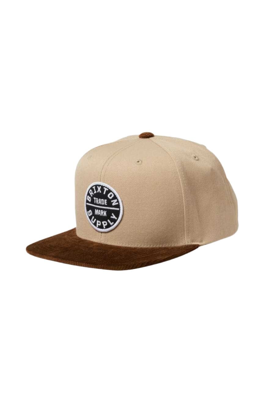 BRIXTON Oath III Snapback Hat Khaki/Sepia Men's Hats Brixton 