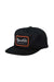 BRIXTON Grade HP Snapback Black/Orange/White Men's Hats Brixton 