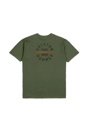 BRIXTON Oath V T-Shirt Ivy Green/Washed Black/Rust Men's Short Sleeve T-Shirts Brixton 