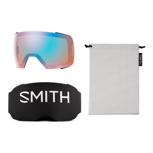 SMITH I/O MAG XL Black + ChromaPop Pro Photochromic Gold Mirror + ChromaPop Storm Blue Sensor Mirror Snow Goggle Snow Goggles Smith 