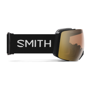 SMITH I/O MAG XL Black + ChromaPop Pro Photochromic Gold Mirror + ChromaPop Storm Blue Sensor Mirror Snow Goggle Snow Goggles Smith 