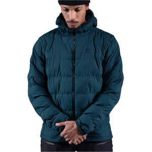 JONES Dark Start Recycled Hoodie Stealth Pacific Teal Men's Street Jackets Jones Snowboards 