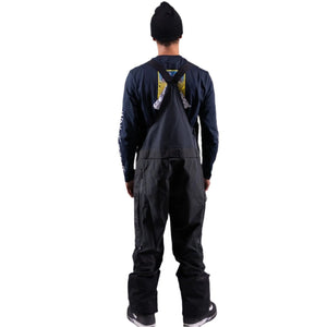 JONES MTN Surf Recycled Bib Snowboard Pants Stealth Black 2025 Men's Snow Bib Pants Jones Snowboards 