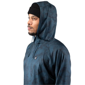 JONES Shastarama Recycled Tech Hoodie Pacific Teal Men's Base Layers Jones Snowboards 