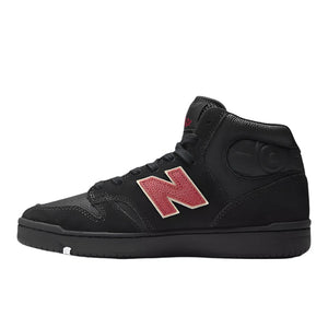 NB NUMERIC 480 High Shoes Black/Red Men's Skate Shoes New Balance 