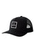 BRIXTON Alpha Black Netplus Trucker Hat Black Men's Hats Brixton 