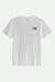 BRIXTON Roller Pocket T-Shirt White Men's Short Sleeve T-Shirts Brixton 