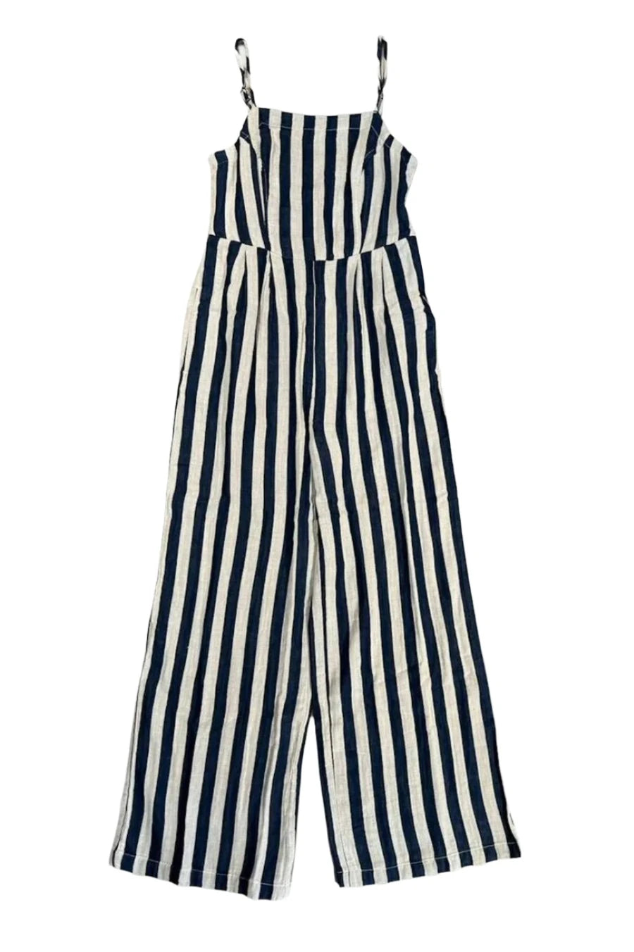 BRIXTON Women's Mykonos Stripe Jumpsuit Deep Sea Women's Rompers & Jumpsuits Brixton 