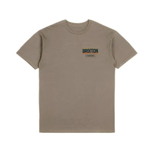 BRIXTON Raven T-Shirt Oatmeal Men's Short Sleeve T-Shirts Brixton 