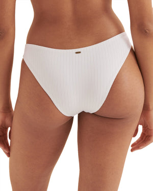 RIPCURL Women's Premium Surf Cheeky Pant White Women's Bikini Bottoms Rip Curl 