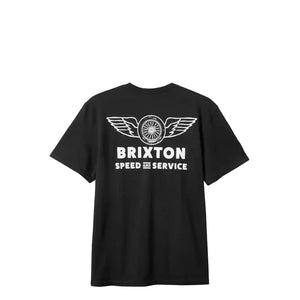 BRIXTON Spoke T-Shirt Black Men's Short Sleeve T-Shirts Brixton 