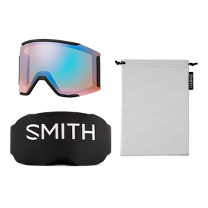 SMITH Squad MAG Black - ChromaPop Sun Blue Mirror + ChromaPop Storm Blue Sensor Mirror Snow Goggle Snow Goggles Smith 