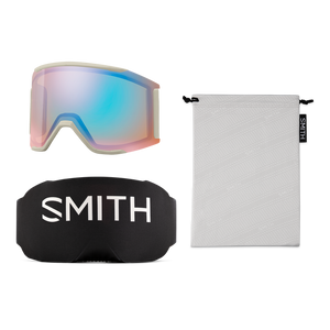 SMITH Squad MAG Chalk Straightline - ChromaPop Pro Photochromic Red Mirror + ChromaPop Storm Blue Sensor Mirror Snow Goggle Snow Goggles Smith 