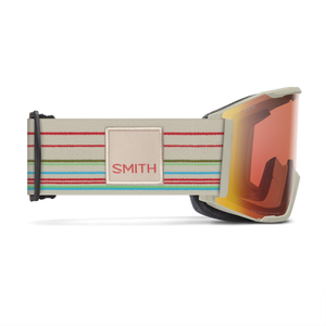 SMITH Squad MAG Chalk Straightline - ChromaPop Pro Photochromic Red Mirror + ChromaPop Storm Blue Sensor Mirror Snow Goggle Snow Goggles Smith 