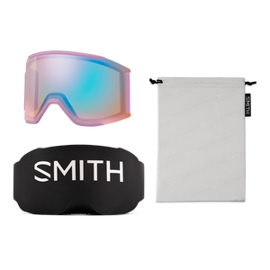 SMITH Squad MAG Proper Pink - ChromaPop™ Sun Black + ChromaPop Storm Blue Sensor Mirror Snow Goggle Snow Goggles Smith 