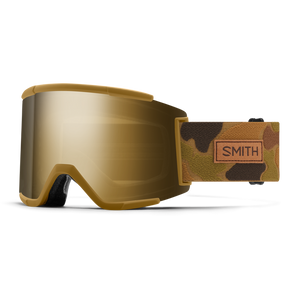 SMITH Squad XL Coyote Pow Hunter - ChromaPop Sun Black Gold Mirror + Storm Blue Sensor Mirror Snow Goggle Snow Goggles Smith 