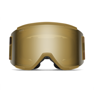 SMITH Squad XL Coyote Pow Hunter - ChromaPop Sun Black Gold Mirror + Storm Blue Sensor Mirror Snow Goggle Snow Goggles Smith 